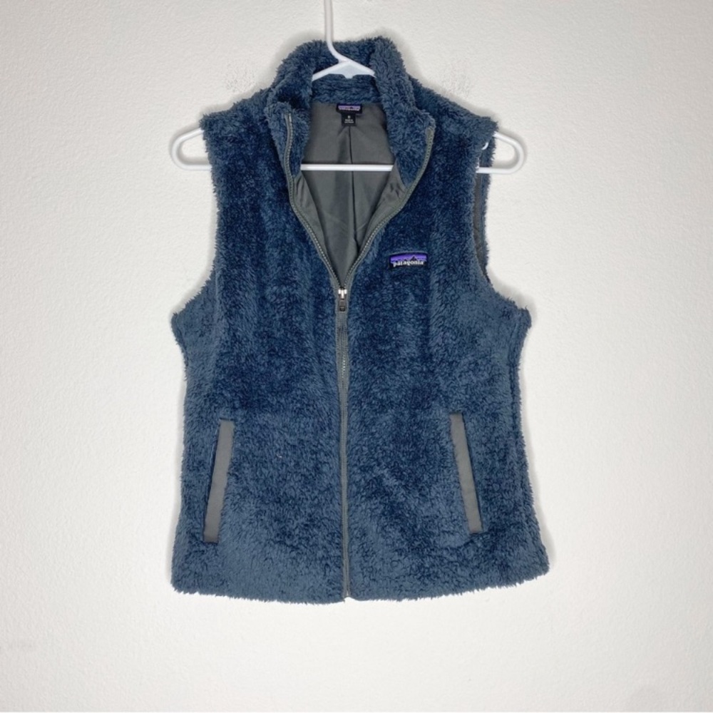 Navy Sherpa vest